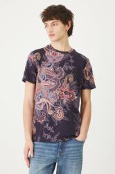 Medicine t-shirt sötétkék, férfi, mintás - sötétkék M - answear - 4 790 Ft