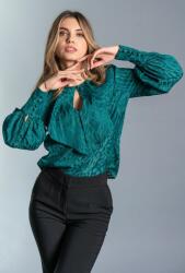 Hermosa Bluza din organza devore Ronda, verde
