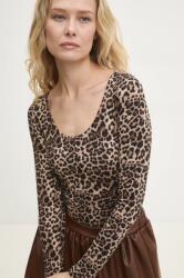 ANSWEAR body barna, női, mintás - barna L - answear - 5 690 Ft