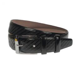 NANO BELTS Curea barbati, casual-eleganta, din piele ecologica, latime 3.5 cm, negru - NB019 - ellegant