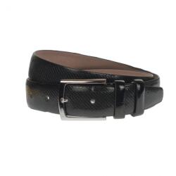 NANO BELTS Curea barbati, casual-eleganta, din piele ecologica, latime 3.5 cm, negru - NB021 - ellegant