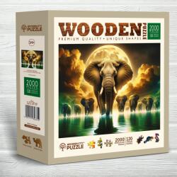 Wooden City - Puzzle Elephants Dreams wooden 2000 - 2 000 piese