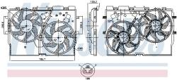 NISSENS Ventilator, radiator NISSENS 850004 (850004)