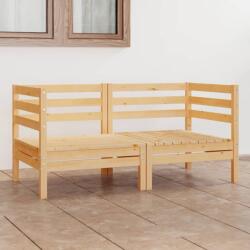vidaXL Canapea de grădină cu 2 locuri, lemn masiv de pin (3082387) - comfy