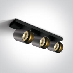 ONE Light Elatos lampă de tavan 3x10 W negru-gri 65305N/MG (65305NMG)