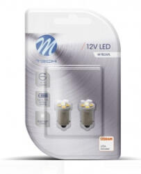 m-tech BA9S LED 4x3528 SMD fehér színű, pár (72LB009W)