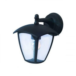 OPTONICA LED Lámpatest E27-es Foglalattal Oldalfali Kültéri Matt Fekete Ip44 9303