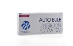 m-tech C10W, SV8.5 41mm szofita halogén izzó 12V - 10W 1db (72Z44)