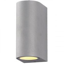 OPTONICA LED Lámpatest 2xGu10 Oldalfali Kerek 2 Irányú Szürke Kültéri Ip44