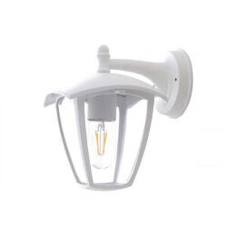 OPTONICA LED Lámpatest E27-es Foglalattal Oldalfali Kültéri Matt Fehér Ip44 9304