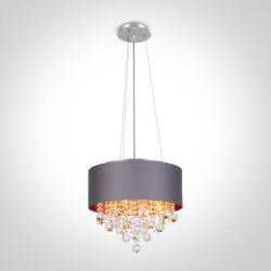ONE Light Gaja függőlámpa 4x8 W króm-szürke/hamvas 63134P