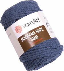 Yarn Art Macrame Rope 3 mm 3 mm 63 m 761 Denim Blue Șnur (<![CDATA[Macrame Rope 3 mm 761]]>)