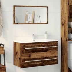 vidaXL antik fa színű szerelt fa mosdószekrény 80x38, 5x48 cm (862533) - vidaxl