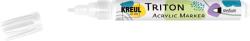 Kreul Triton Marker pentru textile 1 - 3 mm White 1 buc (<![CDATA[17717]]>)