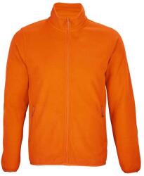 SOL'S Férfi Factor cipzáras fleece kabát XL narancssárga|sárga