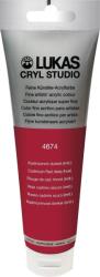 LUKAS Cryl Studio Plastic Tube Vopsea acrilică Cadmium Red Deep Hue 125 ml 1 buc (746740012)