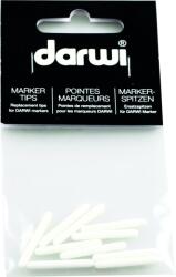 Darwi Replacement Tips For Paint On Leather Marker Sfaturi de înlocuire White 10 Bucăți (DA0420010000C)