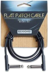 RockBoard Flat Patch Cable Black 80 cm Oblic - Oblic Cablu patch (RBO CAB PC F 80 BLK)