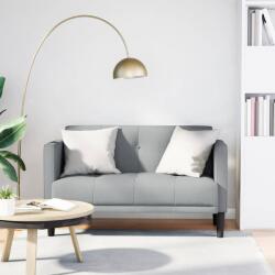 vidaXL világosszürke szövet loveseat kanapé 111 cm (4100560) - vidaxl