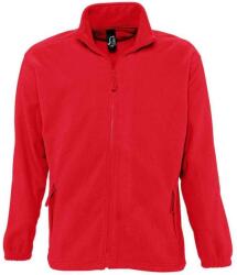 SOL'S Unisex felnőtt North Fleece kabát M vörös