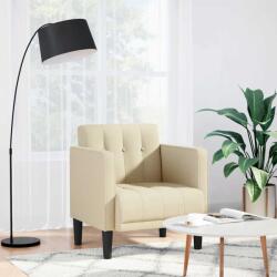 vidaXL krém szövet kanapészék karfás szék 53 cm (4100548)