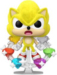 Funko Figurină Funko POP! Games: Sonic the Hedgehog - Super Sonic with Emeralds (Flocked) (Special Edition) #1059 (100433)