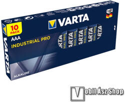 VARTA INDUSTRIAL PRO tartós elem, 10db / csomag, AAA, R3, 1.5V, alkáli (04003211111)