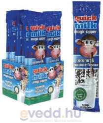  Quick Milk 5*6Gr Kókusz&Csokoládé Ízű Csodaszívószál