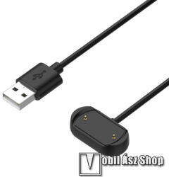  Okosóra USB töltő - FEKETE - mágneses, 1m hosszú, , 5V/0.7A - Xiaomi Amazfit GTS 3 / Amazfit GTR 3 / GTR 3 Pro / T-Rex 2 / Cheetah / Cheetah Round / Cheetah Pro