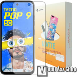 SUNSHINE Tecno Pop 9 5G (KL4), SUNSHINE Hydrogel TPU képernyővédő fólia, Anti-Glare, MATT! , 1db (SUNS315211)
