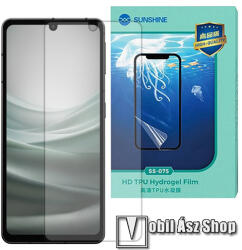 SUNSHINE Sharp Aquos sense7, SUNSHINE Hydrogel TPU képernyővédő fólia, Ultra Clear, ÖNREGENERÁLÓ! , 1db, a teljes képernyőt védi (SUNS315610)