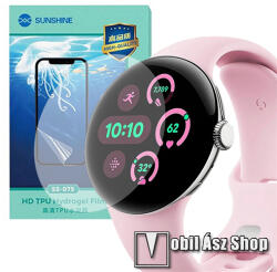 SUNSHINE Google Pixel Watch 3 41mm, SUNSHINE Hydrogel TPU okosóra képernyővédő fólia, Ultra Clear, ÖNREGENERÁLÓ! , 1db (SUNS308366)
