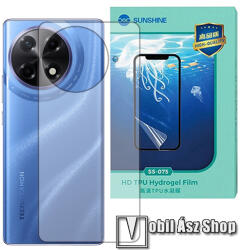 SUNSHINE Tecno Camon 30S 4G (CLA5), SUNSHINE Hydrogel TPU hátlapvédő fólia, 1db, Ultra Clear (SUNS315192)
