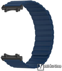  Xiaomi Amazfit T-Rex 3, Okosóra szíj, Szilikon, Mágneses, Loop, 220mm hosszú, Sötétkék