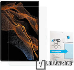 XPRO Samsung Galaxy Tab S10 Ultra, S9 Ultra, S8 Ultra, Xpro előlap védő karcálló edzett üveg, 0.33mm vékony, 9H, Arc Edge, A képernyő sík részét védi, Átlátszó