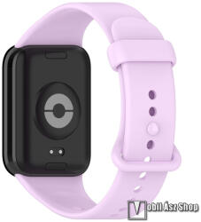 Xiaomi Smart Band 9 Pro, 8 Pro, Redmi Watch 4, Okosóra szíj, Szilikon, 128+109mm hosszú, Világoslila