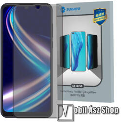 SUNSHINE Sharp Aquos V7 Plus, SUNSHINE Hydrogel TPU képernyővédő fólia, Anti-Peep, Betekintés elleni védelemmel! , 1db (SUNS315600)