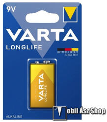 VARTA LONGLIFE tartós elem, 1db / csomag, 6LR61, 9V, alkáli (M070110)