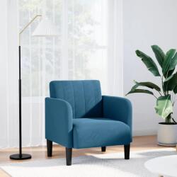 vidaXL kék bársony kanapészék karfás szék 54 cm (4100577) - vidaxl