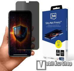 3mk Protection Apple iPhone 11, 3MK Silky Matt Privacy képernyővédő fólia, 1db, MATT, Tükröződésmentes, Tokbarát, Oleofób bevonat, Betekintés elleni védelem, Átlátszó