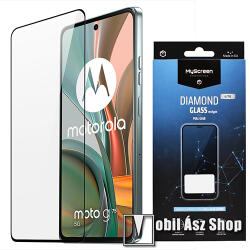 MyScreen Motorola Moto G75, Myscreen Diamond Glass Lite Edge előlap védő karcálló edzett üveg, 9H, 0.33 mm, A teljes felületén tapad, A teljes kijelzőt védi, Fekete (MD9675DGLFG)