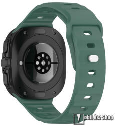 Samsung Galaxy Watch Ultra, Szilikon, Gyorscsat, Sport, 98+134mm hosszú, Sötétkék, Sötétzöld
