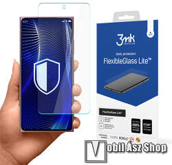 3mk Protection HMD Skyline, 3MK Flexible Glass Lite előlap védő rugalmas edzett üveg, 1db, Ultravékony, 0.16mm, 6H, 2.5D, A kijelző sík részét védi, Átlátszó