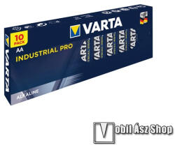 VARTA INDUSTRIAL PRO tartós elem, 10db / csomag, AA, R6, 1.5V, alkáli (04006211111)