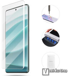 Xiaomi Redmi Note 14 Pro 5G, 14 Pro Plus 5G, Poco X7 5G, Full Glue UV Liquid előlap védő karcálló edzett üveg, 0.3mm, 9H, UV lámpával, A teljes kijelzőt védi, Átlátszó