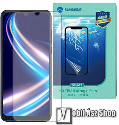 SUNSHINE Sharp Aquos V7 Plus, SUNSHINE Hydrogel TPU képernyővédő fólia, Ultra Clear, ÖNREGENERÁLÓ! , 1db, a teljes képernyőt védi (SUNS315598)