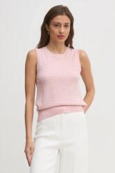 Tommy Hilfiger gyapjú mellény rózsaszín, WW0WW43956 - rózsaszín L