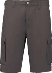 Kariban Férfi pamut bermuda sok zsebbel, Kariban KA755, Light Charcoal-46 (ka755lch-46)