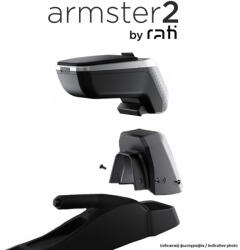 Rati Armster 2 Consolă pentru cotiera mașinii Compatibil cu Peugeot 2008 2020+ în culoarea negru C06231B (C06231B)
