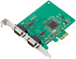 MOXA Adaptor PCI-Express Moxa CP-102EL/DB9M, 2 x DB25 female (CP-102EL/DB9M)